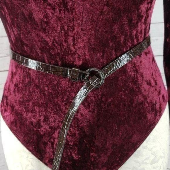 Kenneth Cole Reaction Brown Snakeskin‎ Belt - Picture 1 of 8
